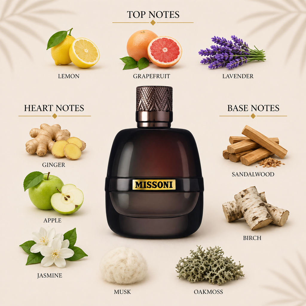 Missoni Pour Homme EDP Decant Sample notes