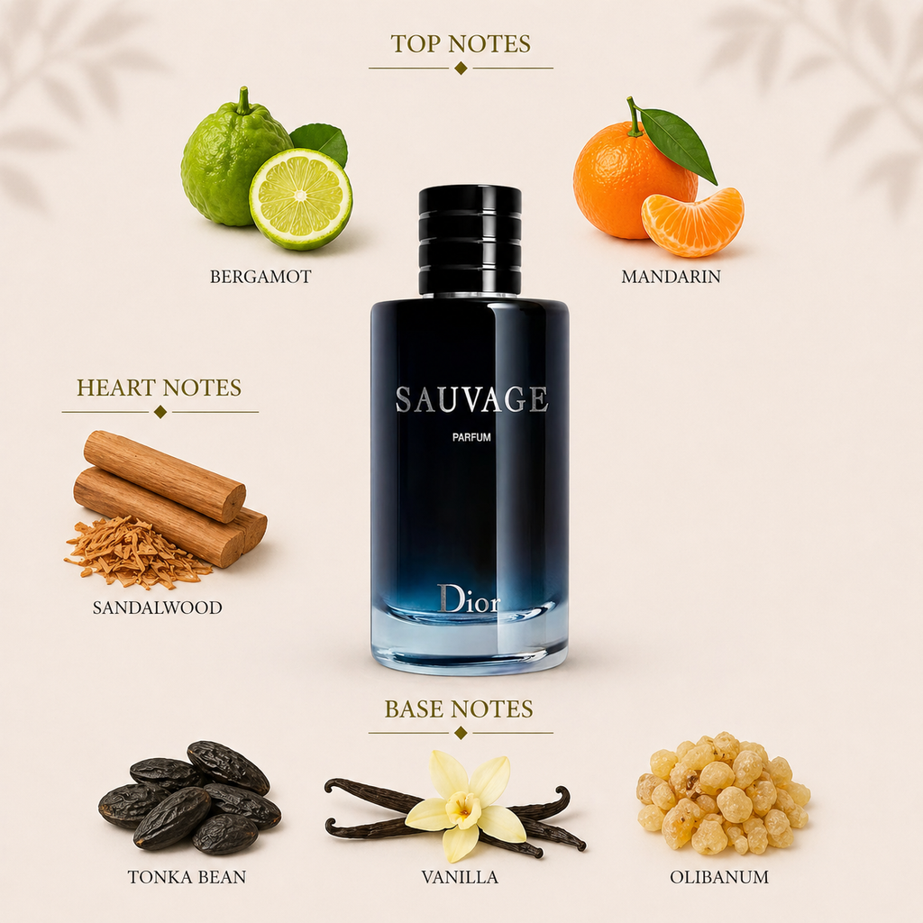Dior Sauvage Parfum Decant Sample notes