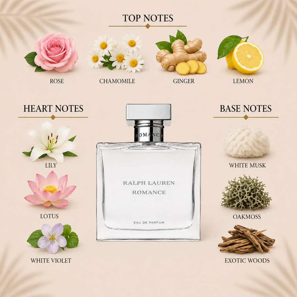 Ralph Lauren Romance EDP Decant Sample notes