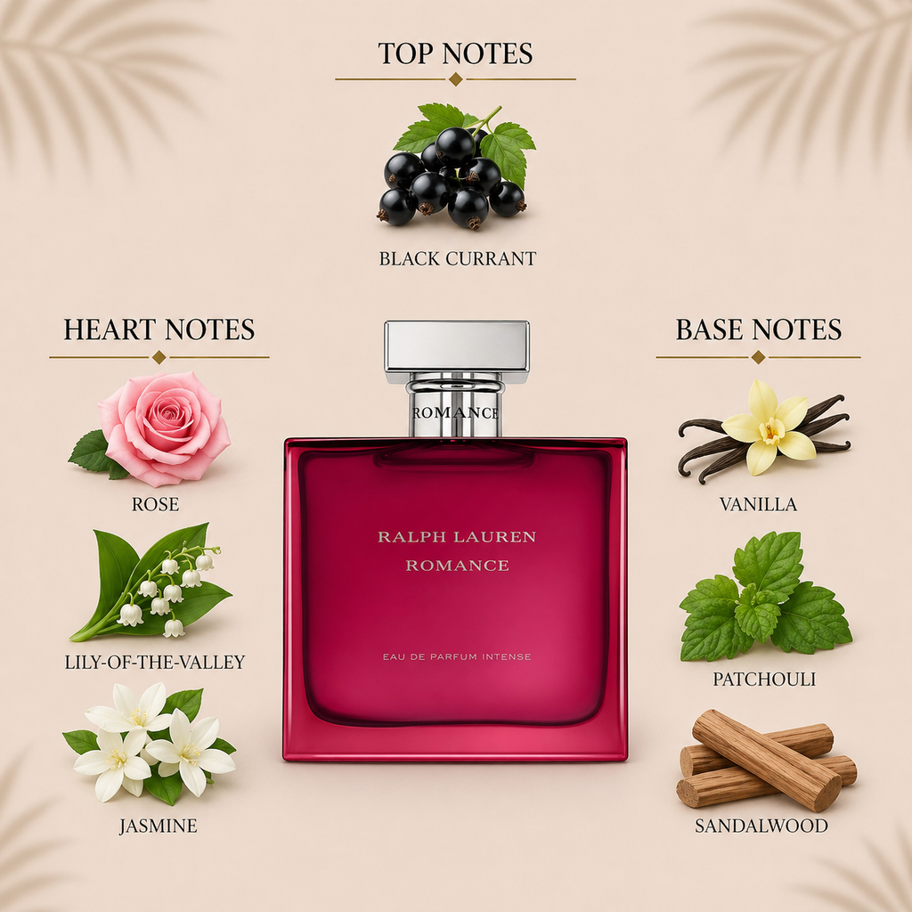 Ralph Lauren Romance Intense EDP Decant Sample notes