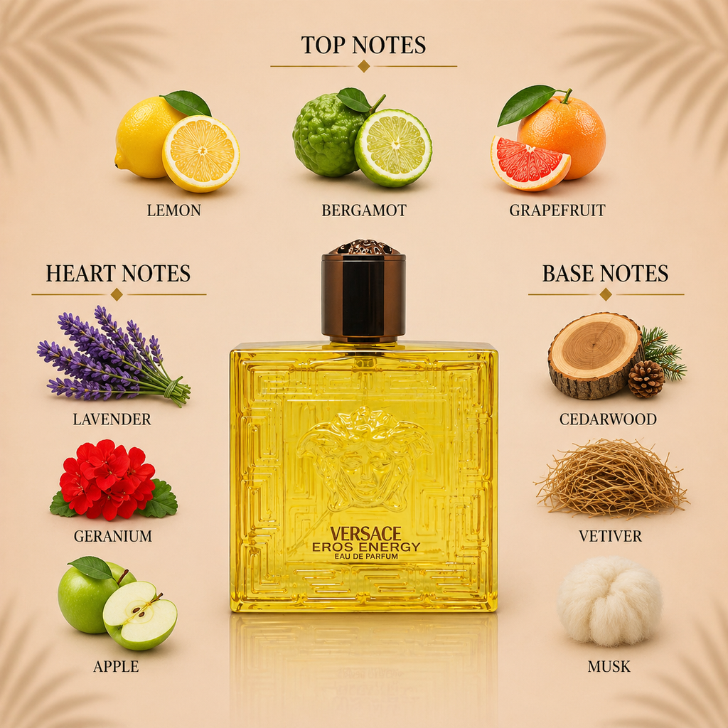 Versace Eros Energy EDP Decant Sample notes