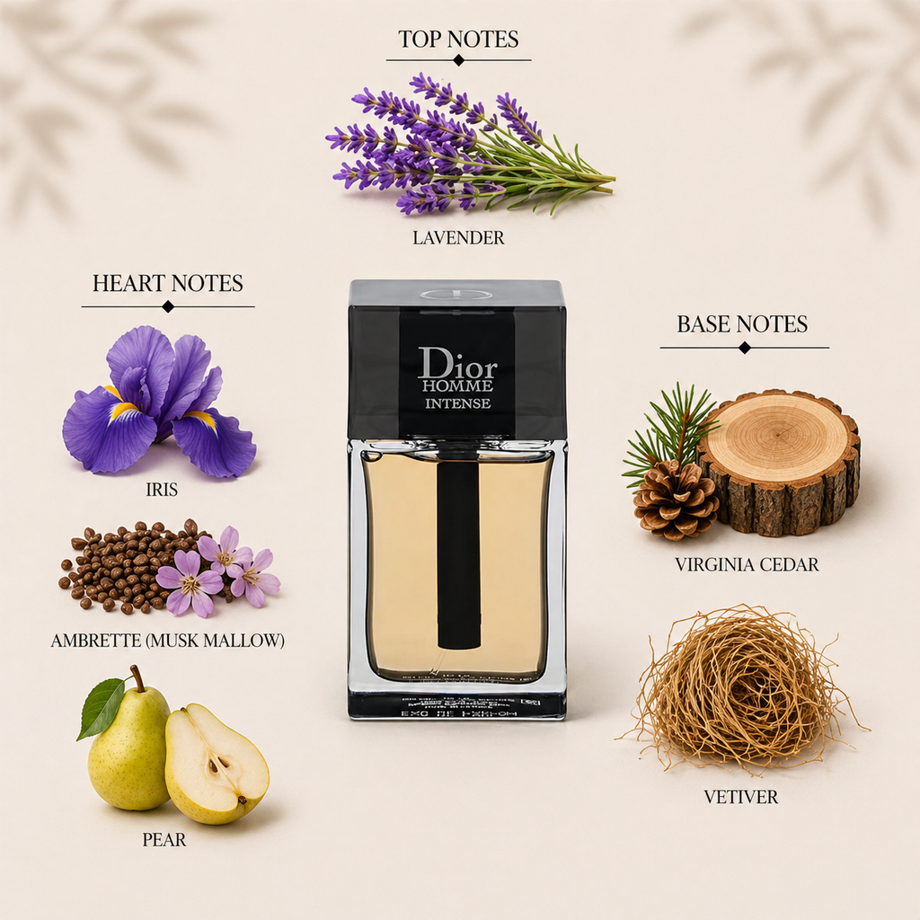 Dior Homme Intense EDP 2020 Decant Sample notes