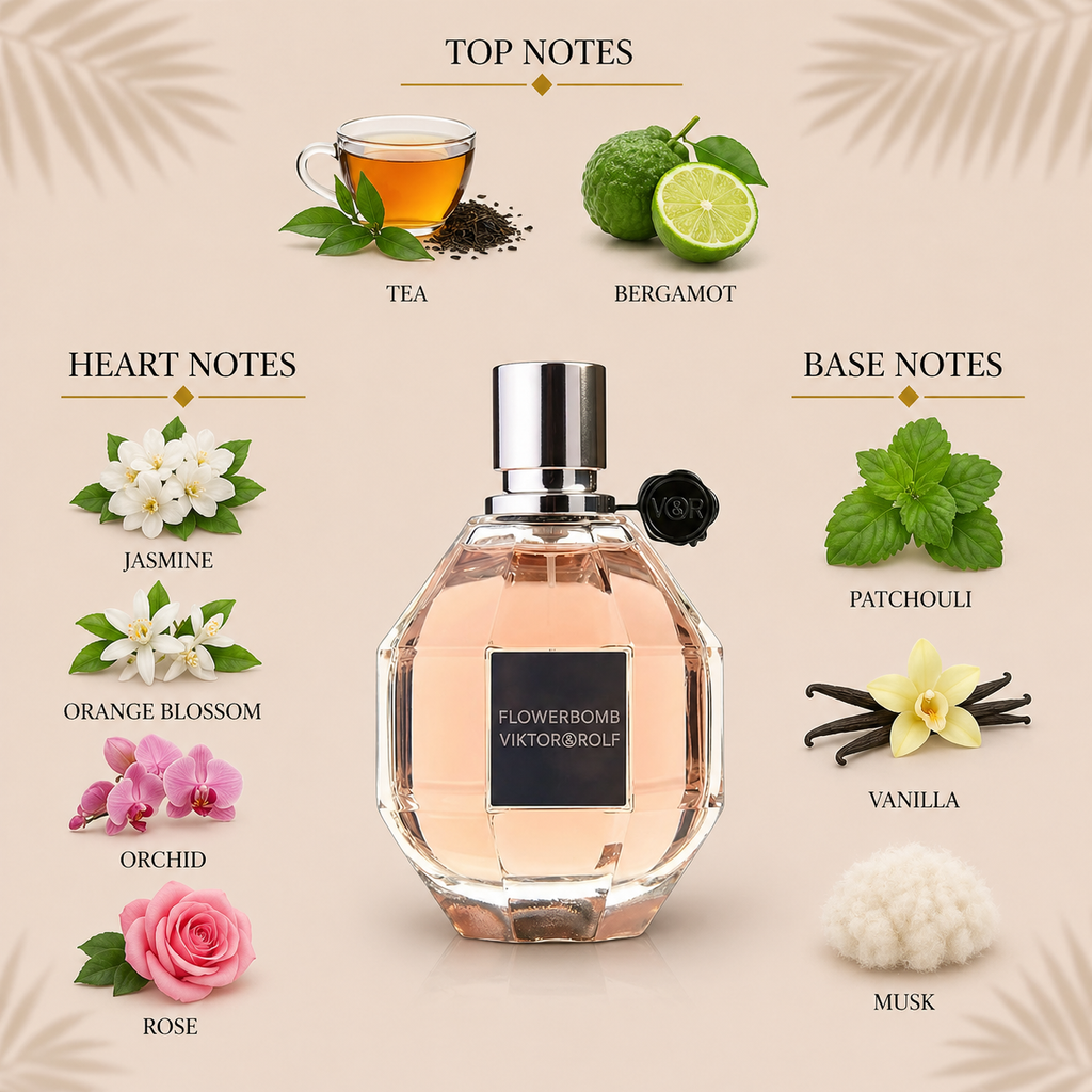 Viktor & Rolf Flowerbomb EDP Decant Sample notes