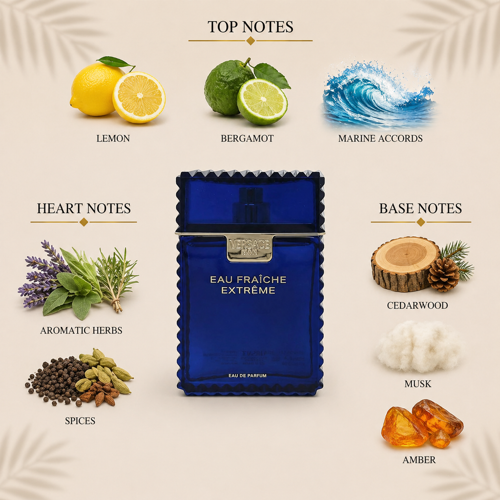 Versace Man Eau Fraîche Extrême EDP Decant Sample notes