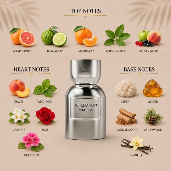 Mykonos Reflection Decant Sample notes
